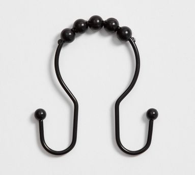 Double Hook Shower Curtain Rings - Set of 12 | Pottery Barn
