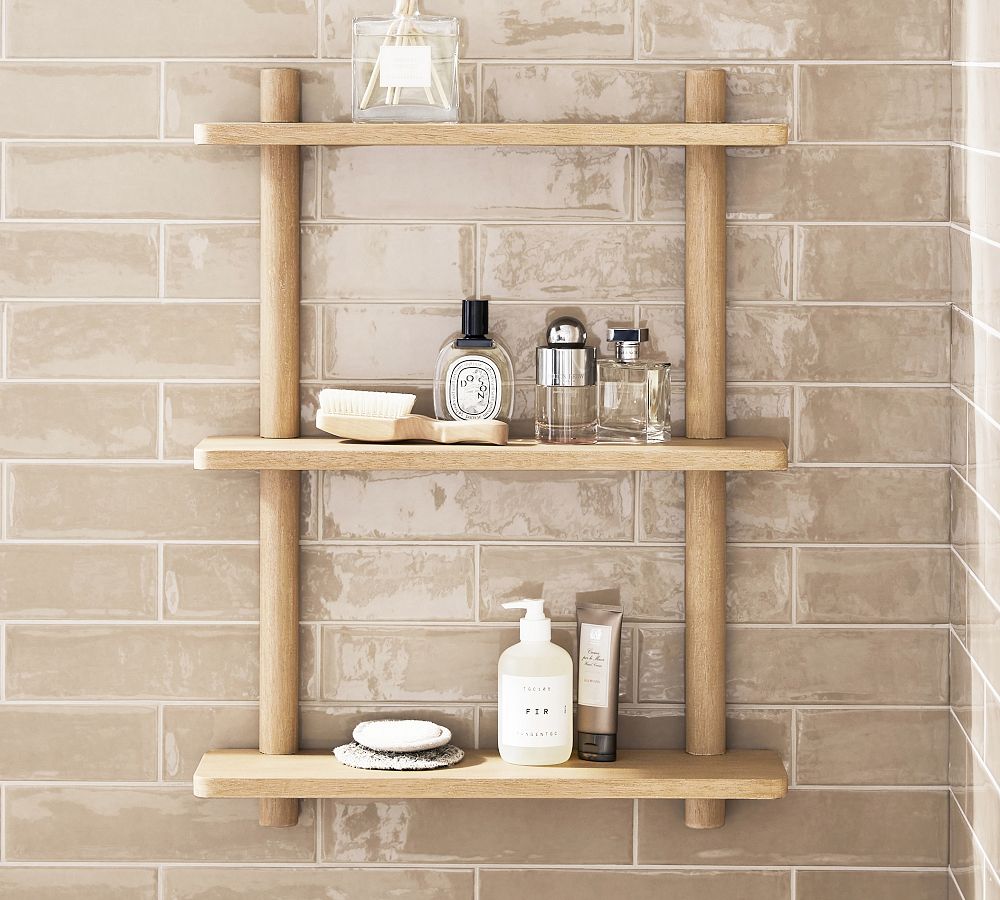 24 Awesome DIY Bathroom Shelf Ideas - Making Manzanita