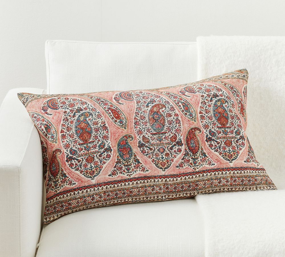 Erla Paisley Lumbar Pillow Pottery Barn