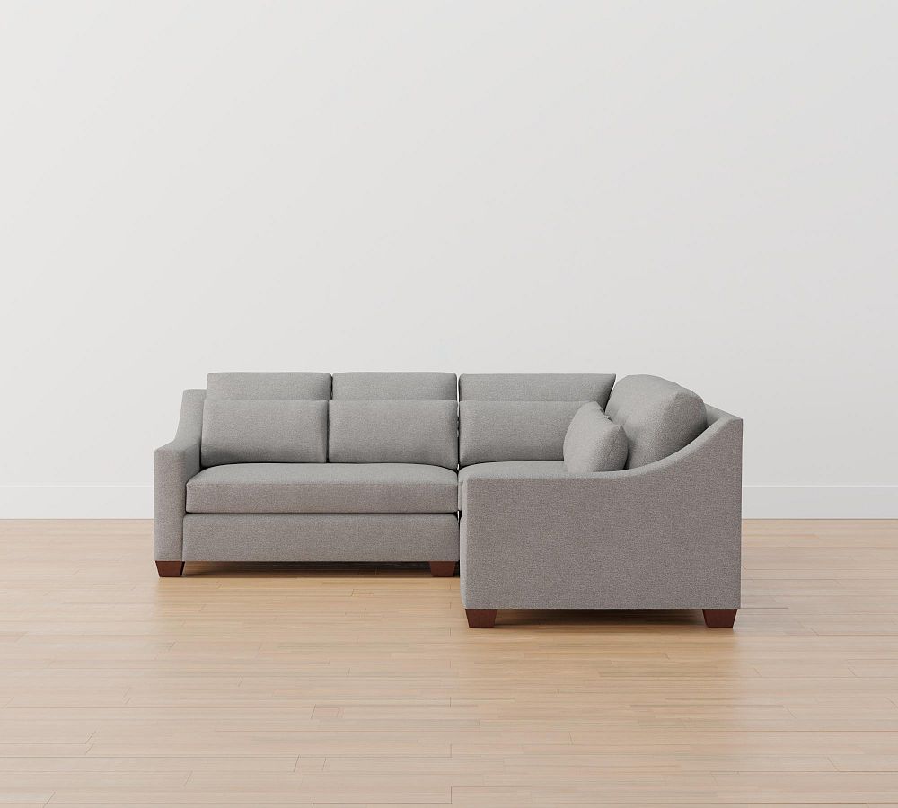 York Slope Arm Deep Seat 3-Piece L-Shaped Sectional