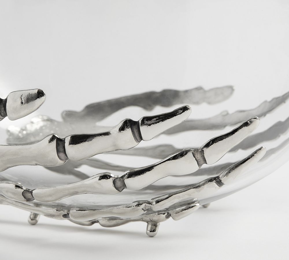 Skeleton Hand Salad Bowl Pottery Barn