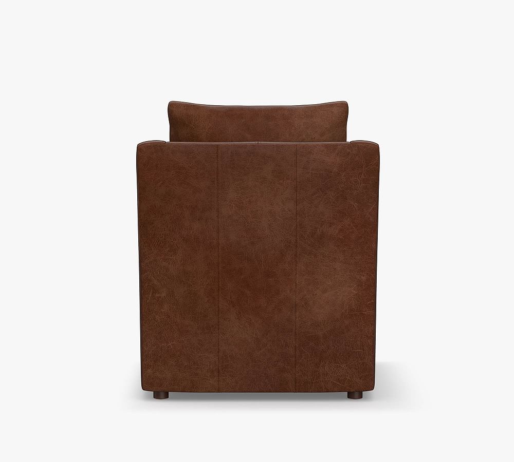 Ayden Slope Arm Leather Armchair | Pottery Barn