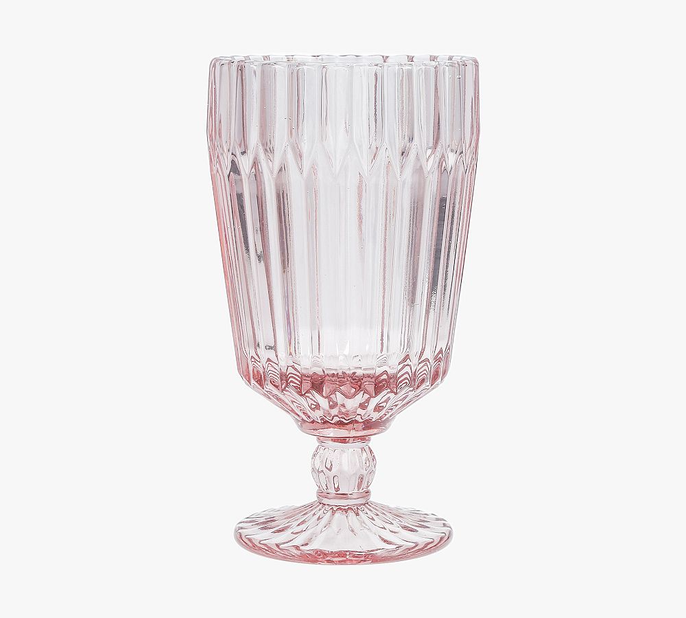 Fluted Glass Tall Goblet - Set of 6