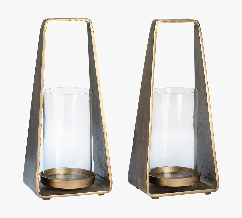 Shelbi Metal Lantern Candleholders - Set of 2