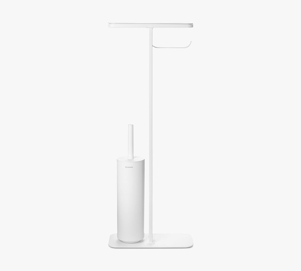 Blomus Sono Plunger with Decorative Holder - White