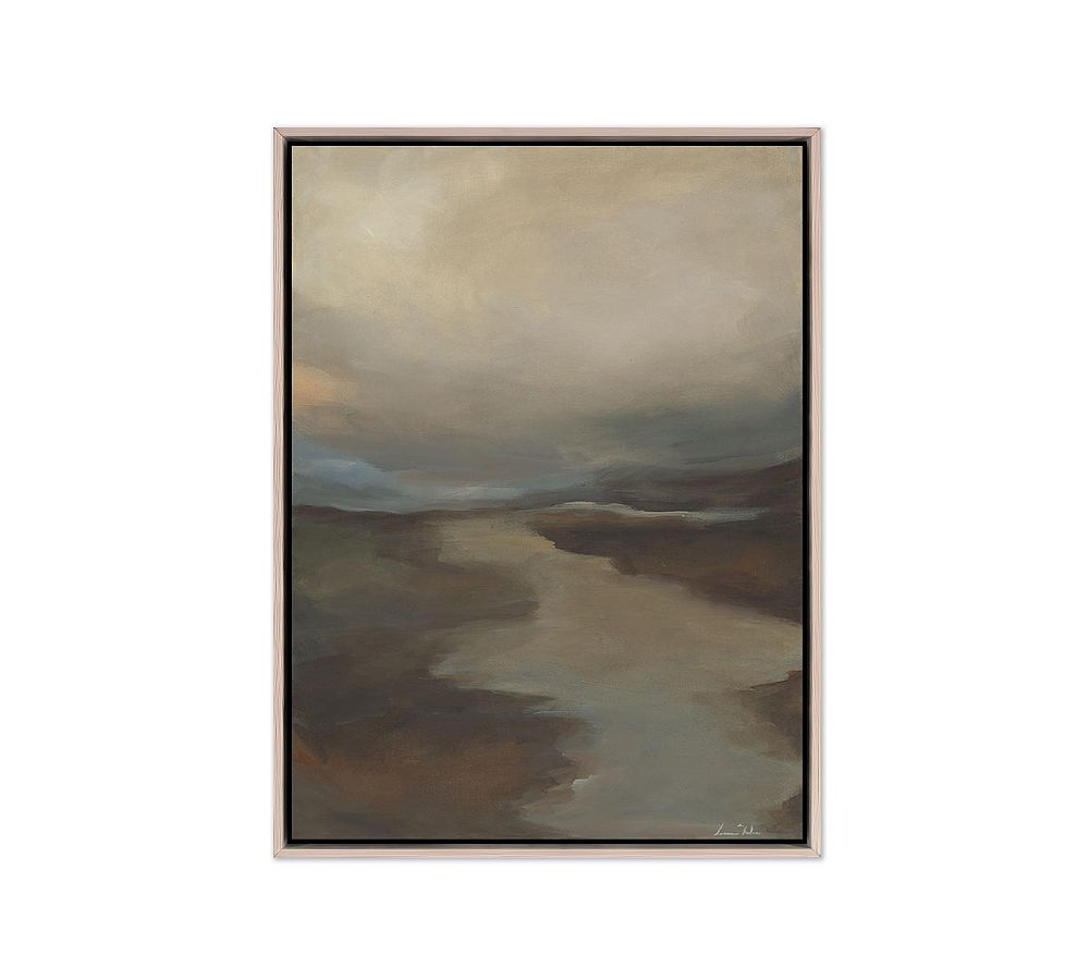 Fog II By Lauren Fuhr with Maple Frame