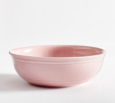 Pink Milk Glass Batter Bowl