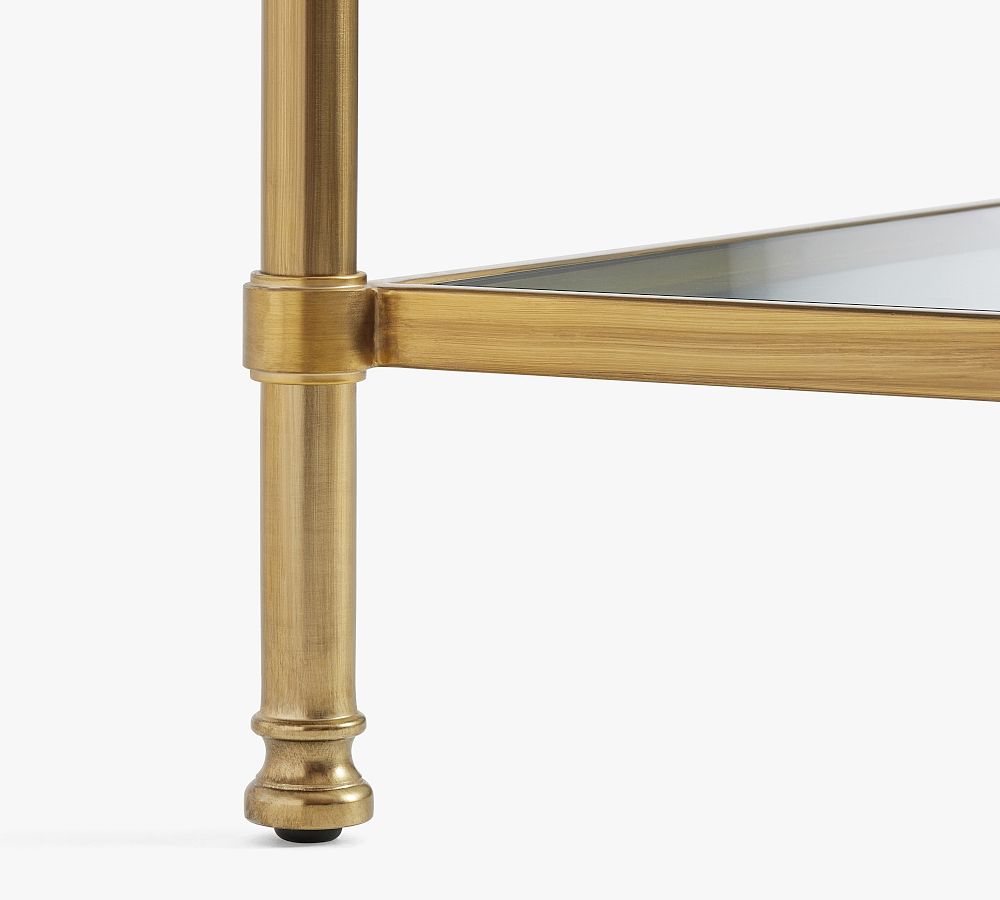 Everson Rectangular Glass Coffee Table Pottery Barn