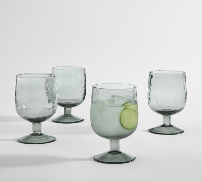 TAG Bubble Glass Iced Tea Goblet Clear