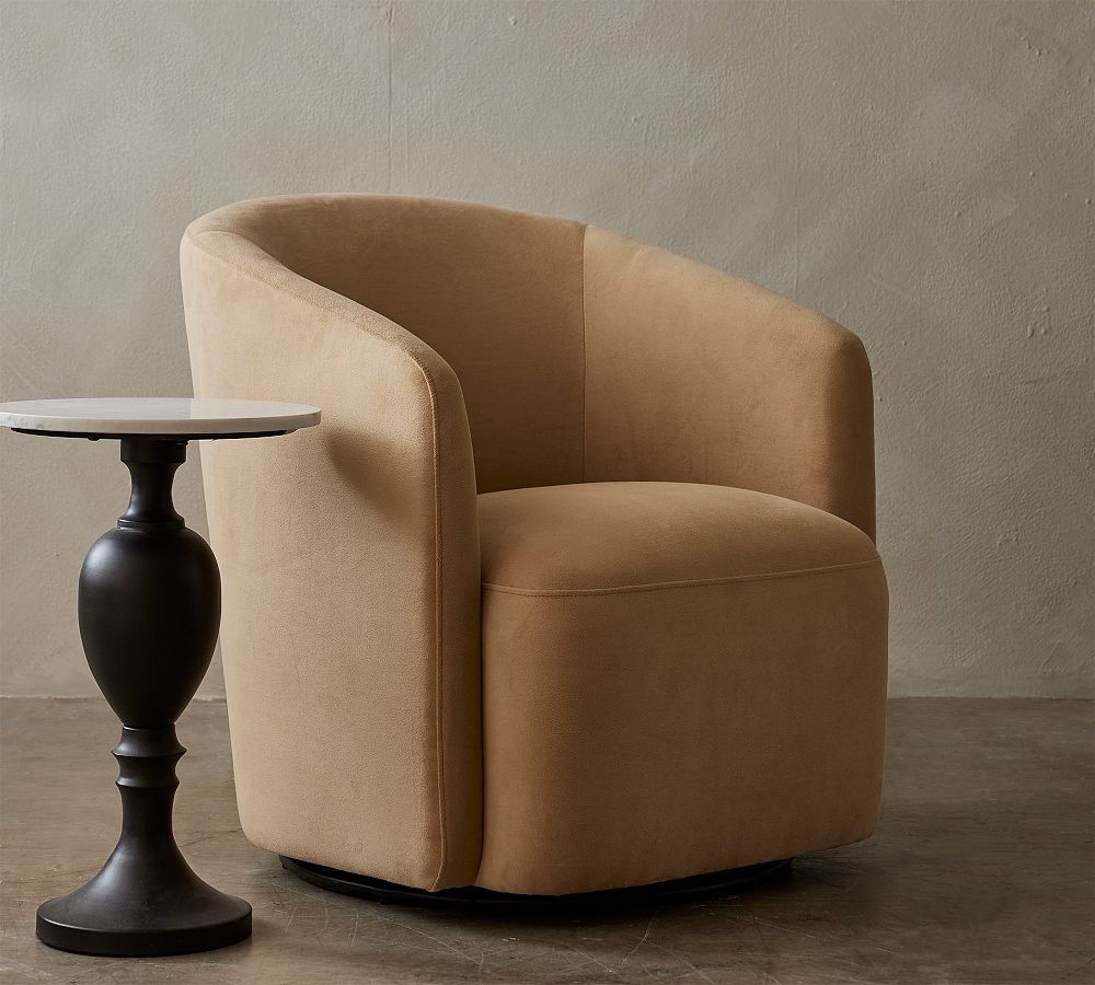 Pottery barn swivel cheap chair