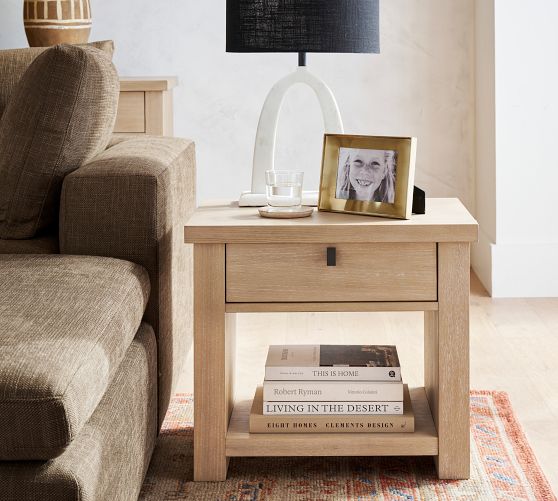 Modern Farmhouse Square Side Table Pottery Barn