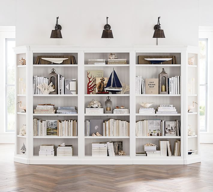 Pottery barn shop corner bookcase