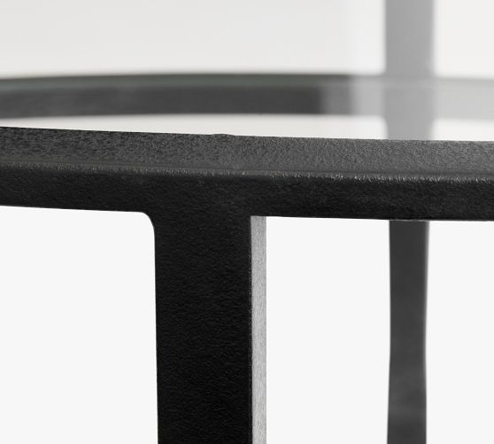 Tanner Oval Glass Coffee Table Pottery Barn