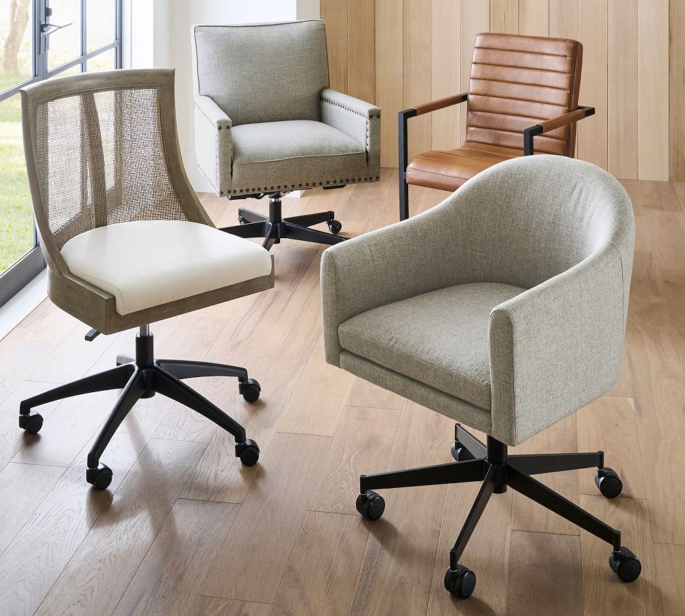 Gideon Upholstered Swivel Desk Chair