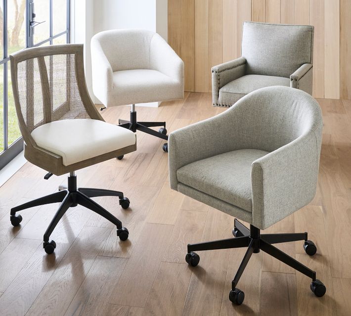 Baldwin Upholstered Swivel Desk Chair