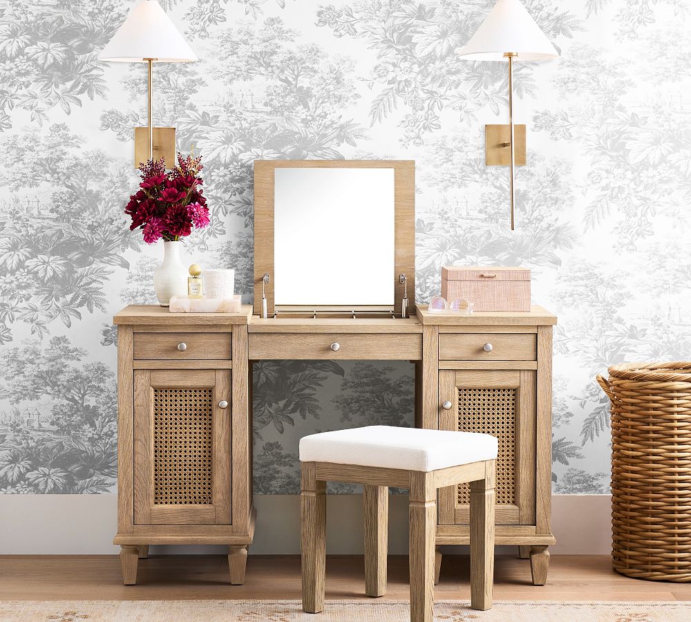 Amazon.com: Tiptiper Vanity Desk with Mirror and Lights, Large Makeup Vanity  with Lights & Charging Station, Dressing Table with 5 Drawers, 4 Cabinets &  Time Display, White : Home & Kitchen