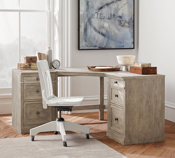 Pottery barn deals desk corner