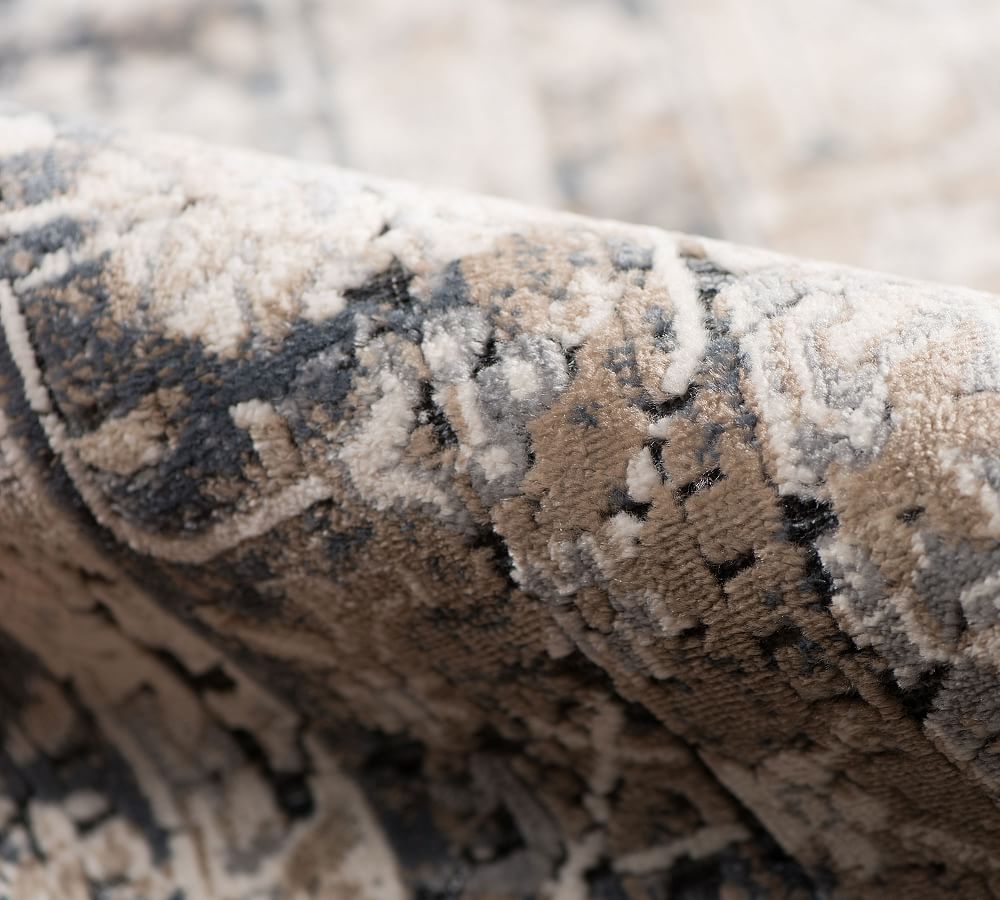 Navy Multi Lavinia Rug Patterned Rugs Pottery Barn