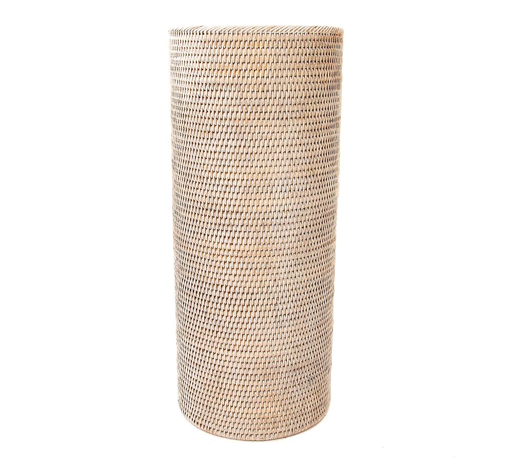 Tava Handwoven Rattan Round Umbrella Basket Pottery Barn