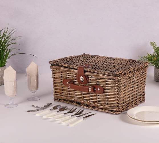 Providence Woven Picnic Baskets Pottery Barn