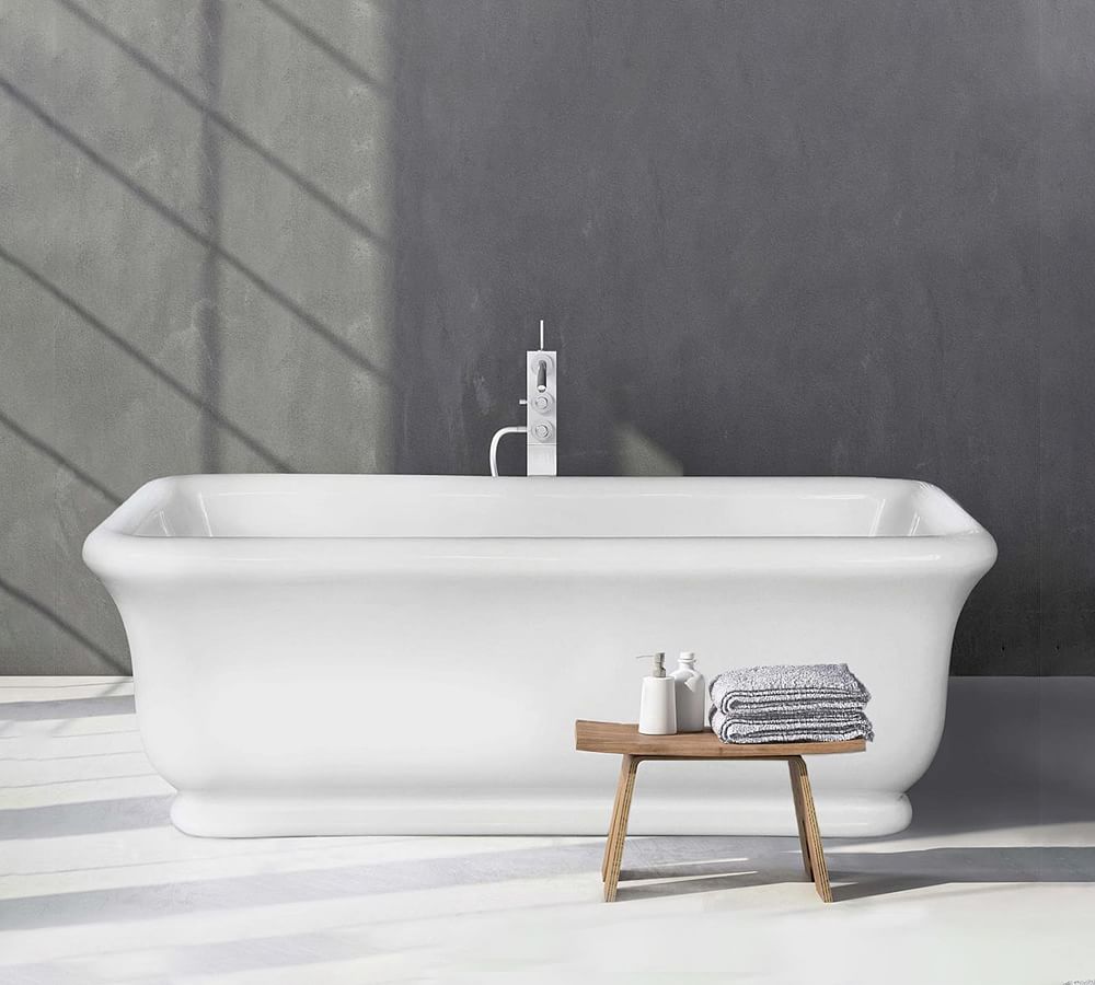 Holas 72 Handcrafted Freestanding Concrete Bathtub