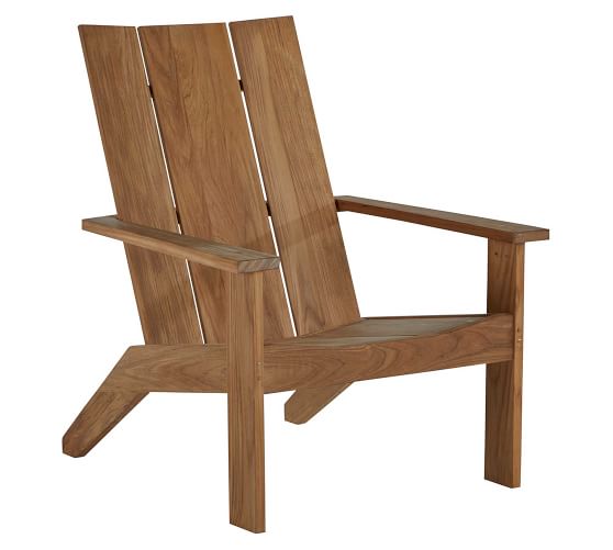 Persephone Teak Adirondack Outdoor Lounge Chair 1 C 