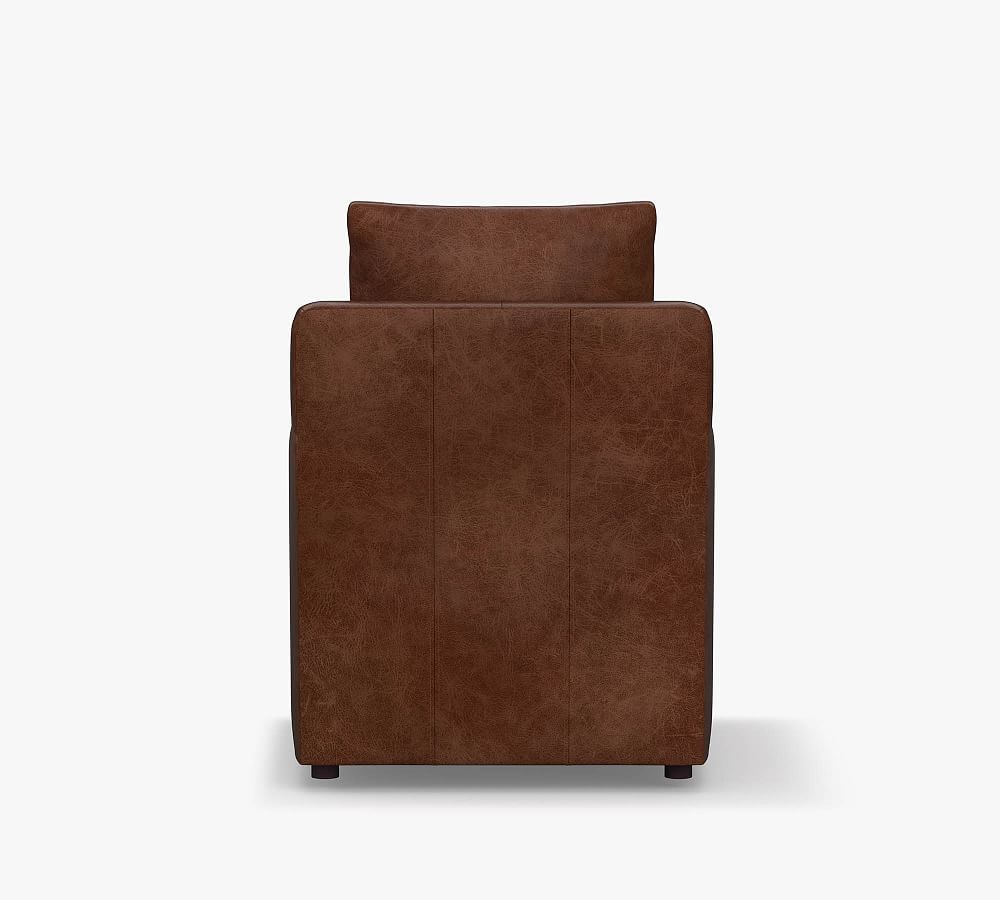 Ayden Square Arm Leather Armchair | Pottery Barn