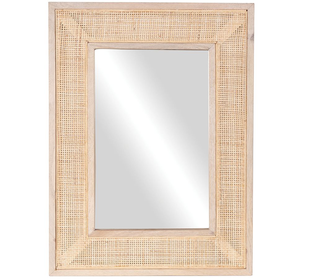 Arya Rectangle Wooden Wall Mirror Pottery Barn