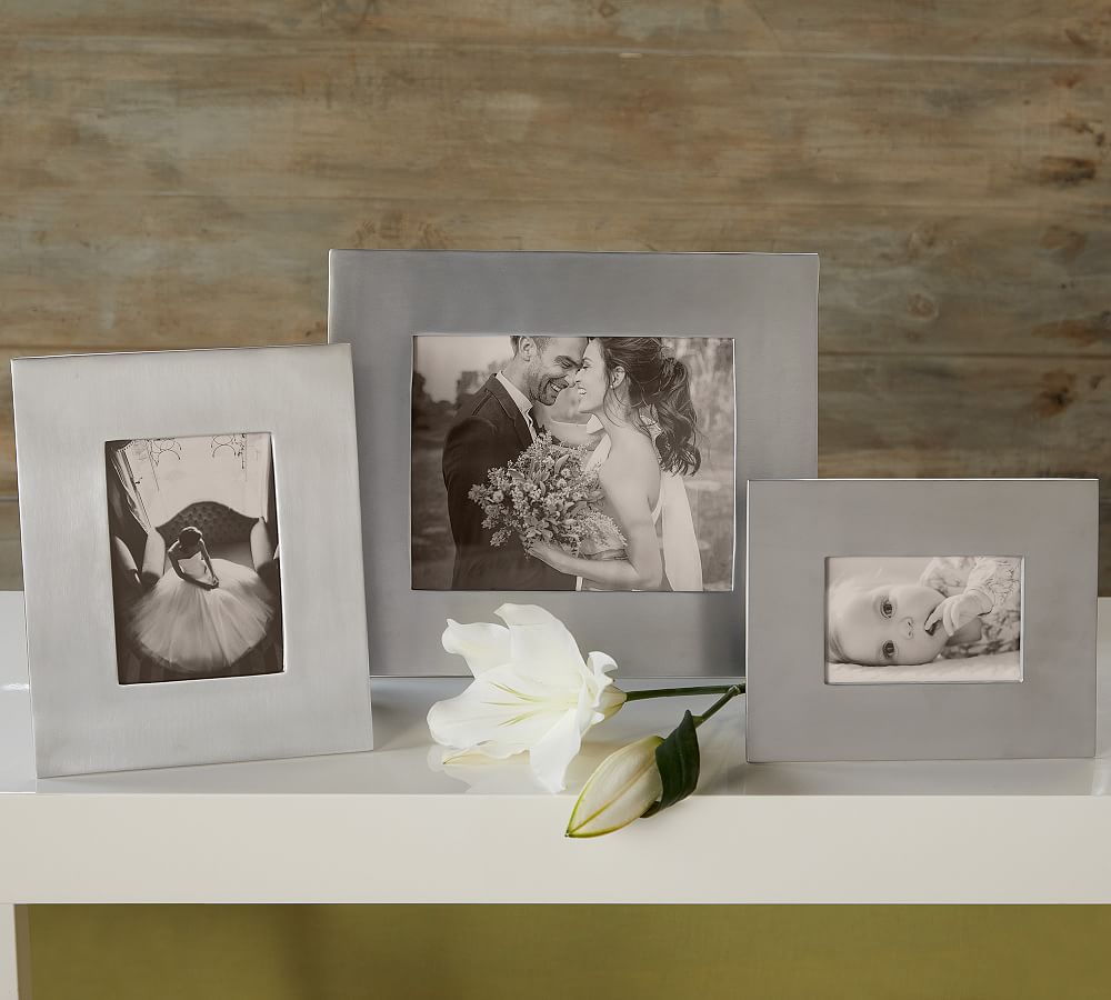 Infinity Silver Picture Frame Pottery Barn