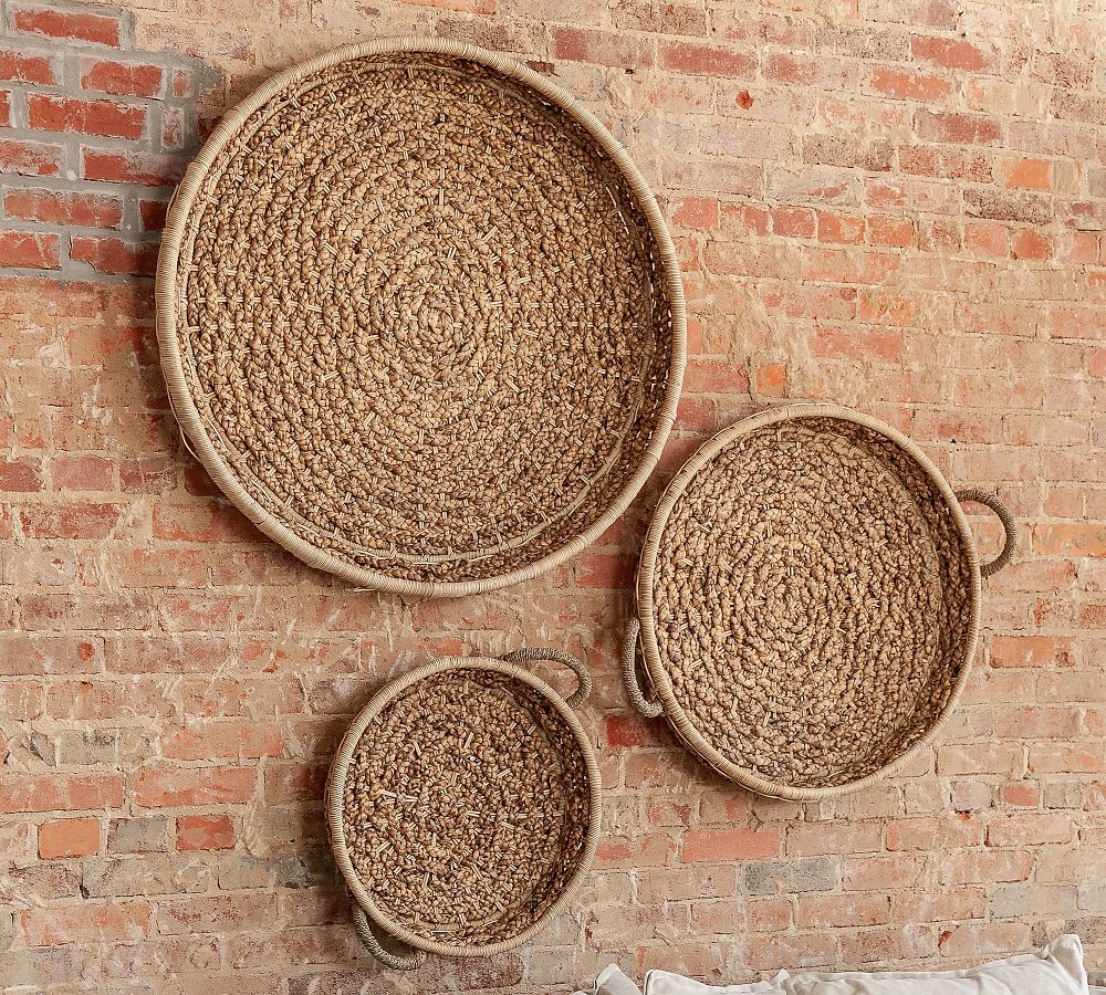 Emma Woven Baskets Wall Art, Set of 3 Pottery Barn