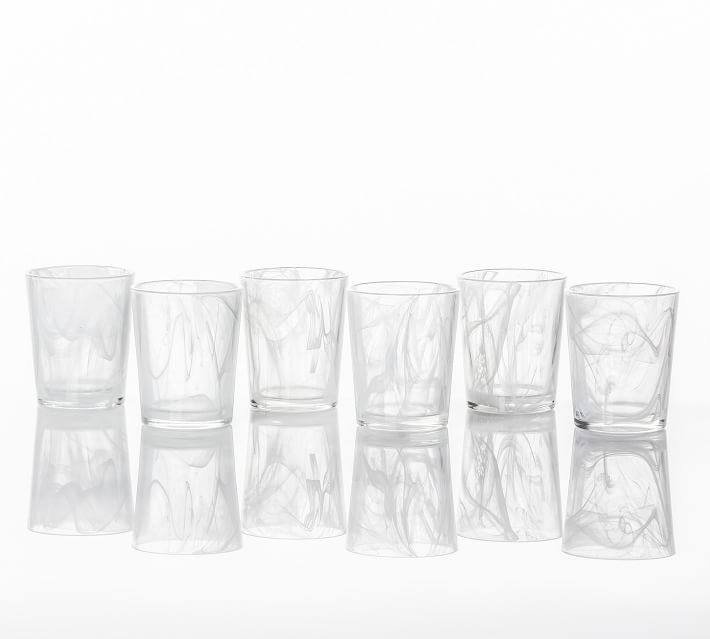 Swirl Crystal Highball Glasses Set of 6