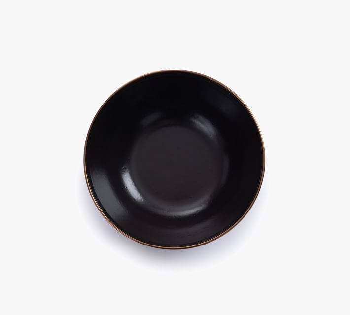 2 piecies of enamel plates black - 18 cm