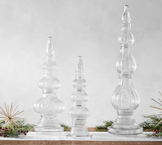 Clear Glass Finials Pottery Barn