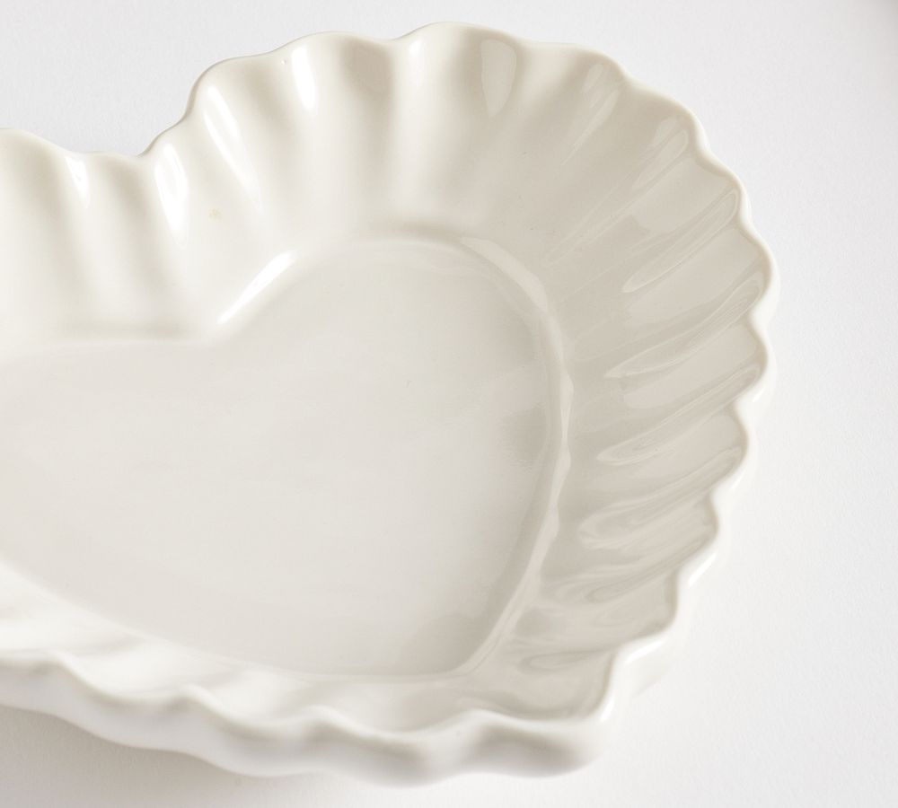 Heirloom Scalloped Heart Candy Dish Pottery Barn