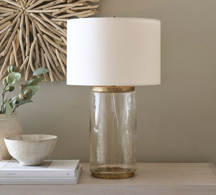 Dalton Recycled Glass Table Lamp | Pottery Barn