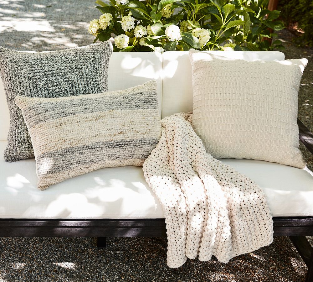 Juna Outdoor Textured Throw Pillow