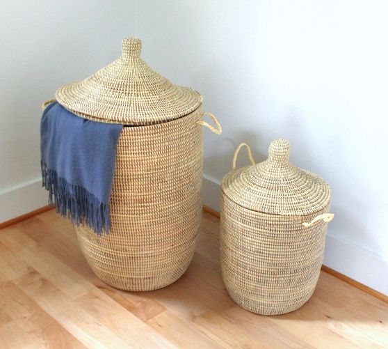 Tilda Natural Woven Hamper Pottery Barn