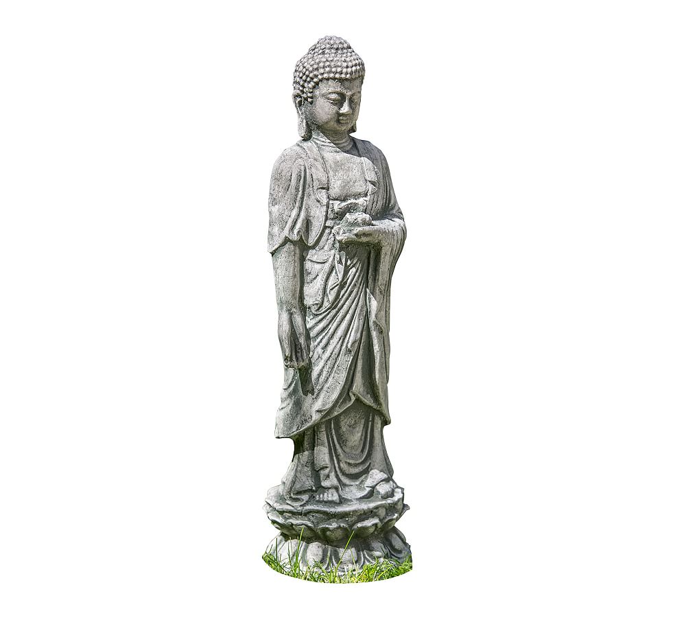 Standing Lotus Buddha Garden Object