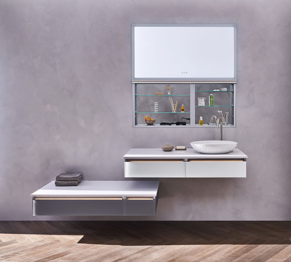 Robern M Series mirrored cabinet with an integrated LED night light