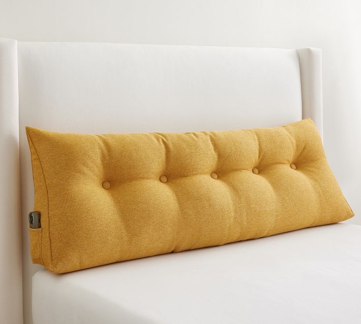 Off White Faux Shearling - Wall Mounted Headboard Backrest Cushion