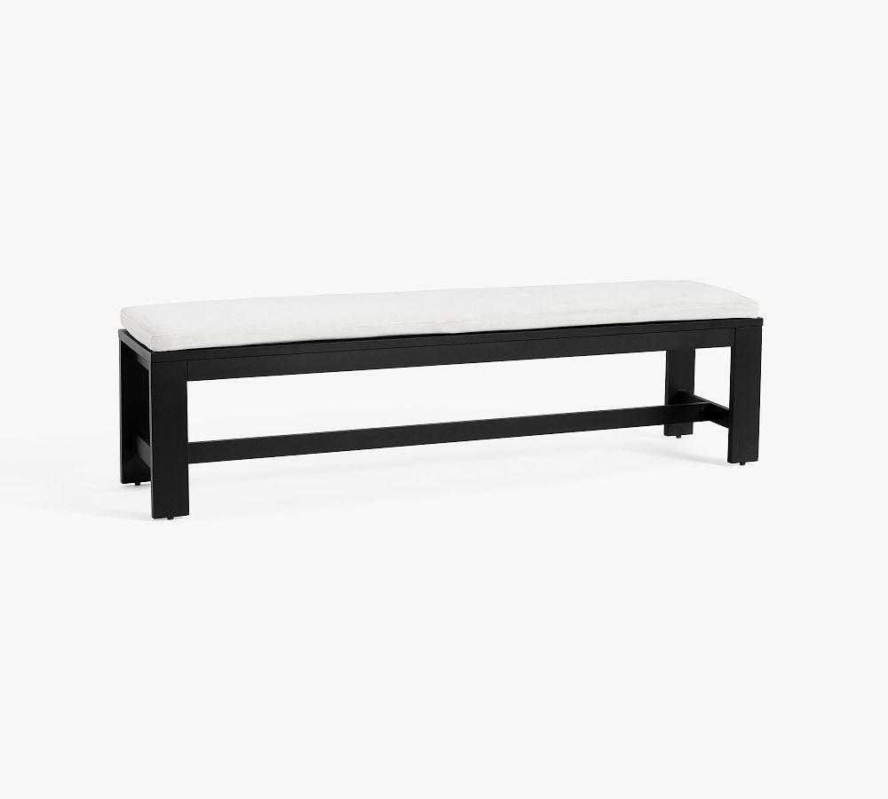 Malibu Metal Large Outdoor Dining Bench Pottery Barn