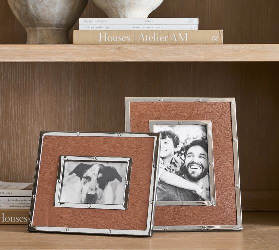 Leather Hardware Frame Pottery Barn