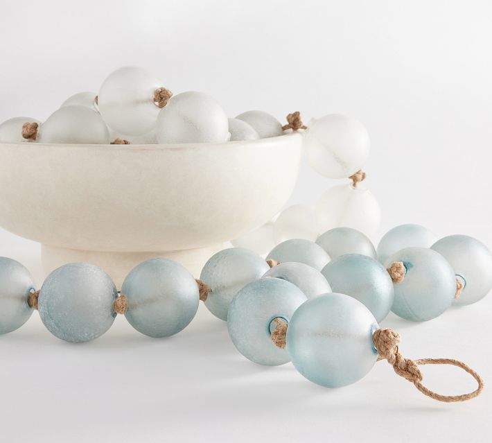 Handcrafted Oversized Sea Glass Garland | Pottery Barn