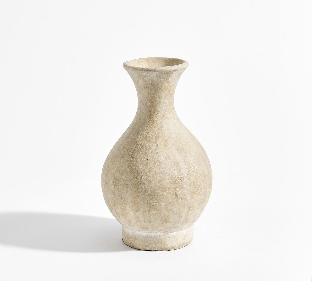 Artisan Studio Handcrafted Ceramic Collection BUD - 7"H Natural