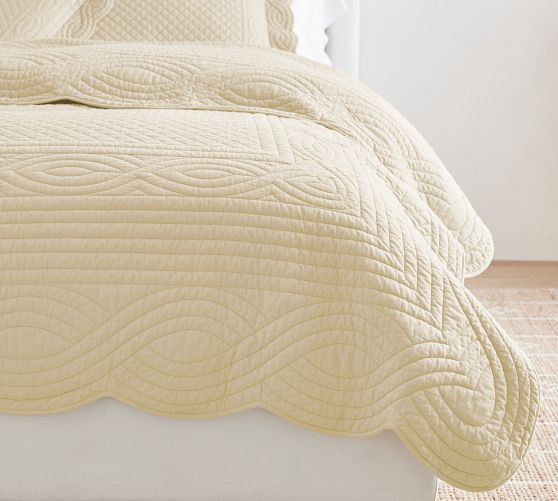 Heirloom Scallop Quilt & Shams | Pottery Barn