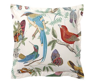 Fauna Bird Print Sham | Pottery Barn