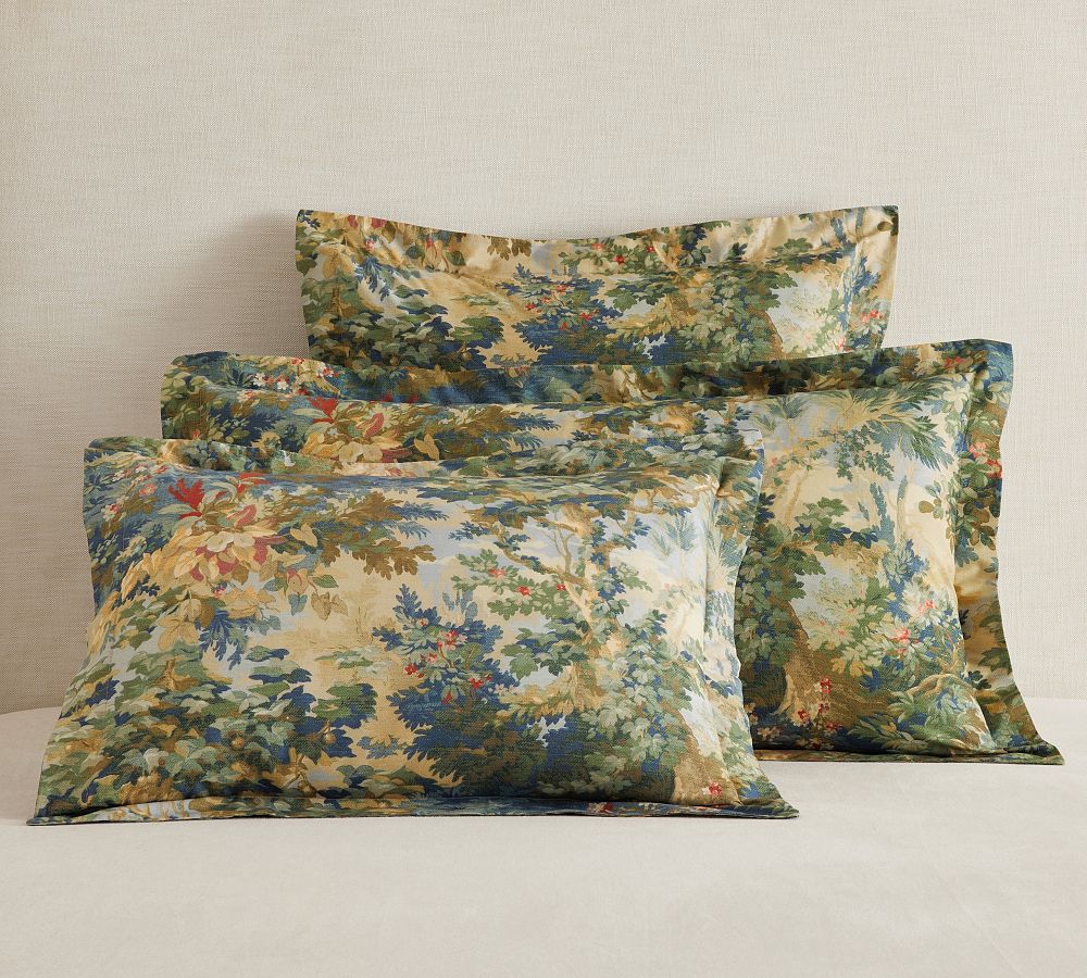 Greenwood Percale Duvet Cover & Shams Pottery Barn