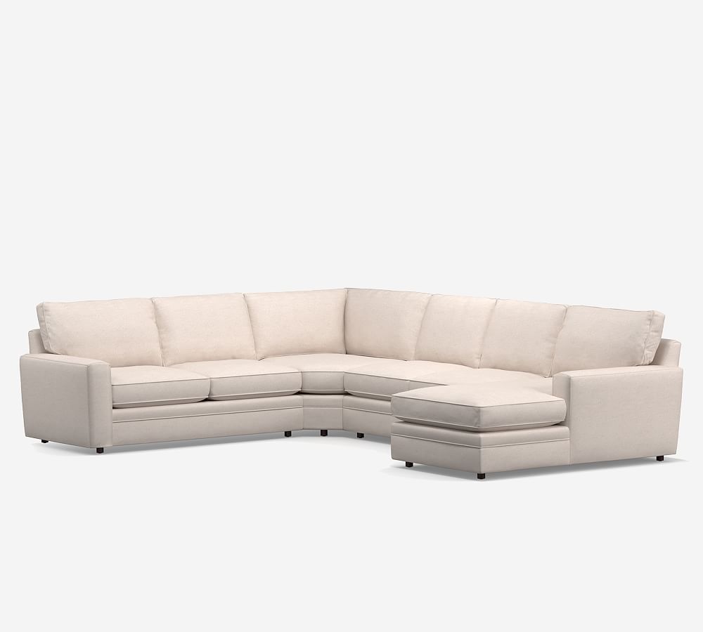 Pearce Square Arm 4-Piece Wedge Sectional