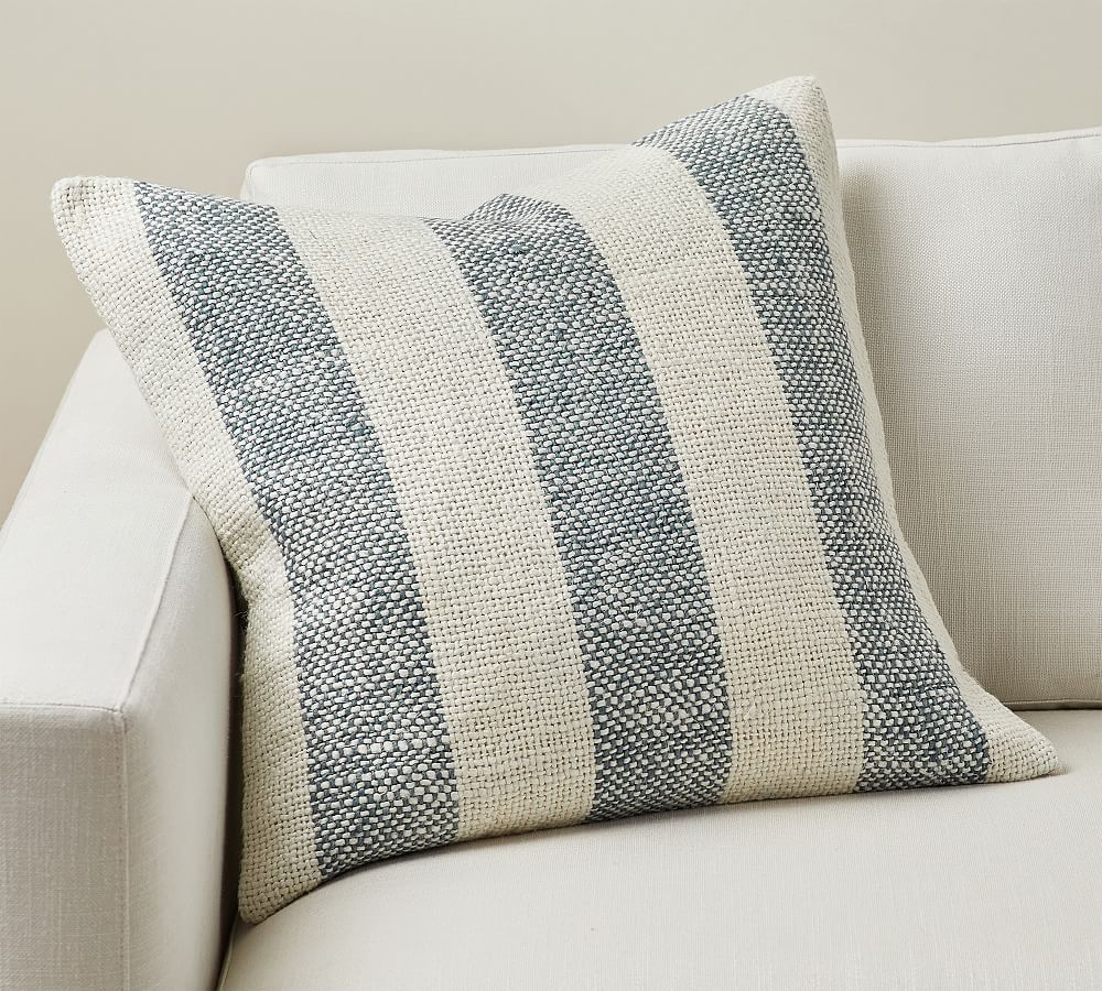 Faye Textured Striped Pillow Pottery Barn