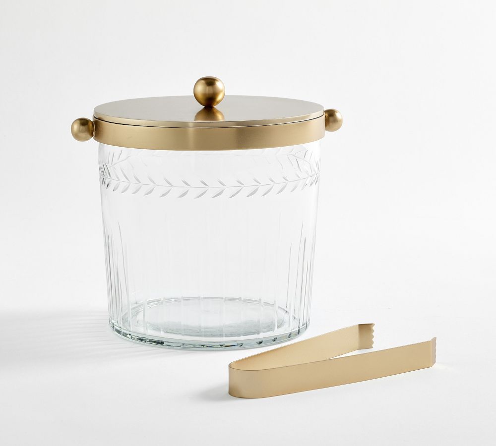 Zelda Etched Ice Bucket & Tongs Set